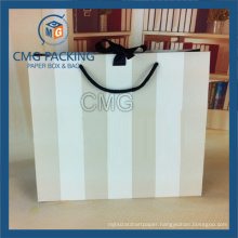 Stripes Printing Packing Cardboard Cosmetic Paper Bag (DM-GPBB-168)